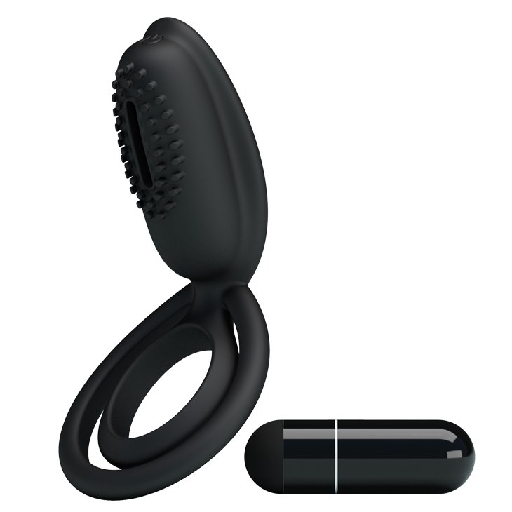 Pretty Love Esther – Vibrating Dual Cock & Ball Ring - Image 2