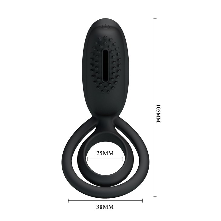 Pretty Love Esther – Vibrating Dual Cock & Ball Ring - Image 5