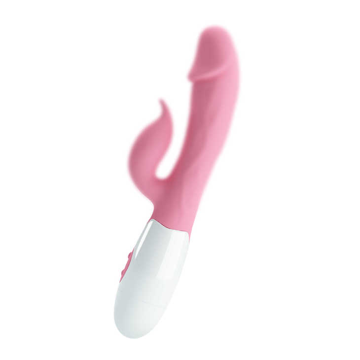 30 Function Rechargeable Rabbit Vibrator – Dual Motor Pink - Image 3