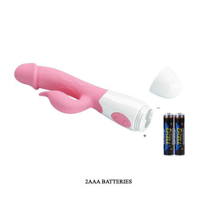 30 Function Rechargeable Rabbit Vibrator – Dual Motor Pink - Image 7