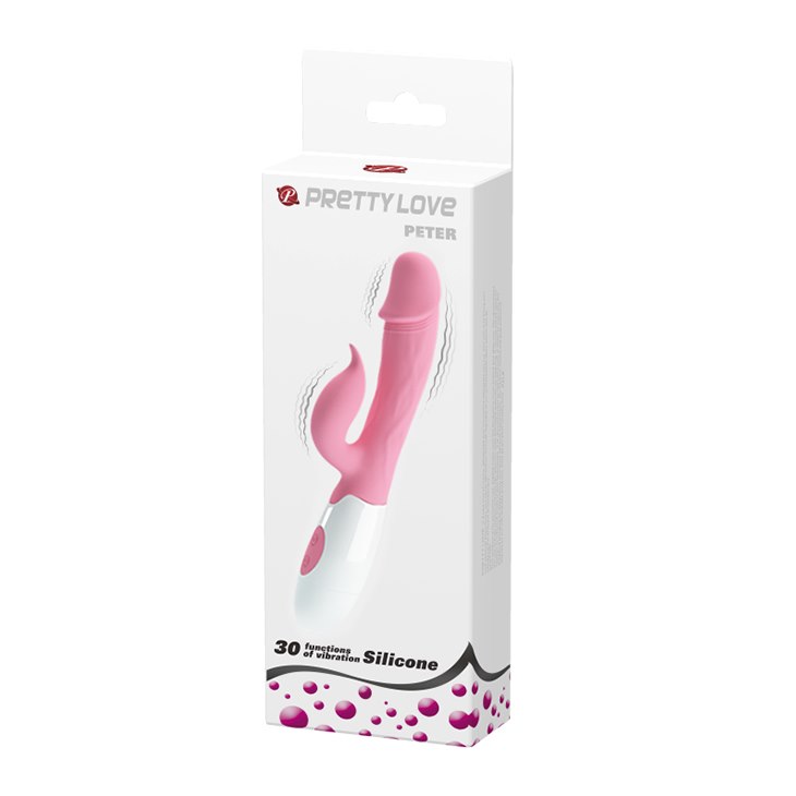 30 Function Rechargeable Rabbit Vibrator – Dual Motor Pink - Image 8