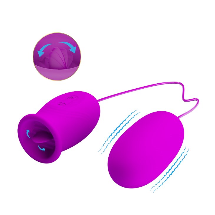 Dual Pleasure Stimulator – Vibrating Egg & Clitoral Licker
