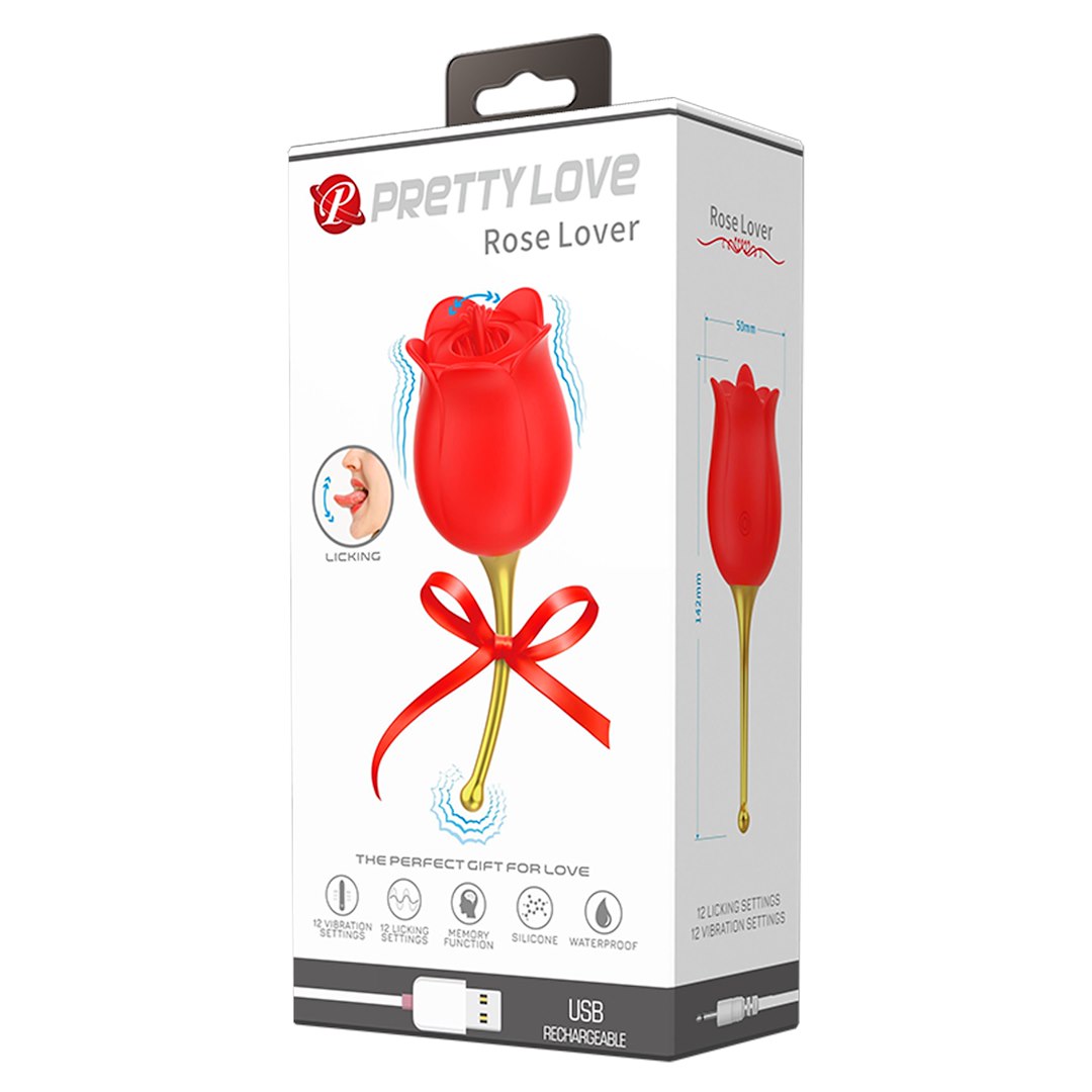 Rose Lover Licking Vibrator – Silky Silicone Flower - Image 8