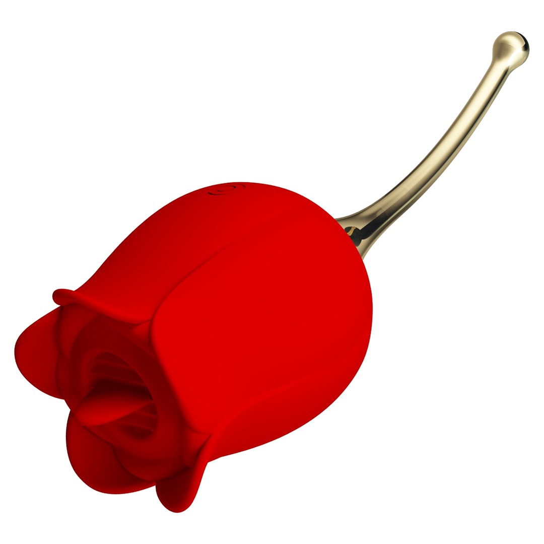 Rose Lover Licking Vibrator – Silky Silicone Flower - Image 9