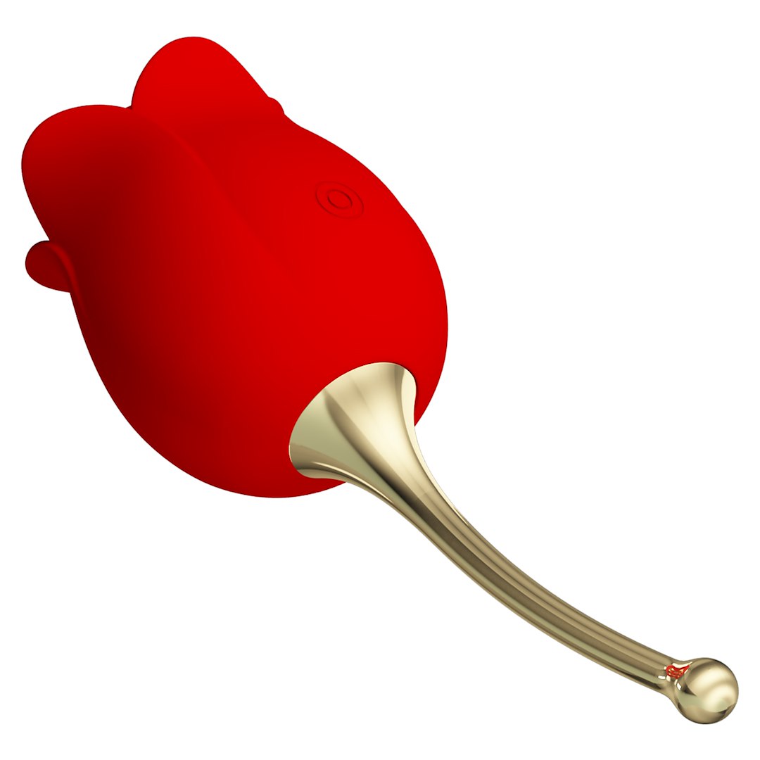 Rose Lover Licking Vibrator – Silky Silicone Flower - Image 7