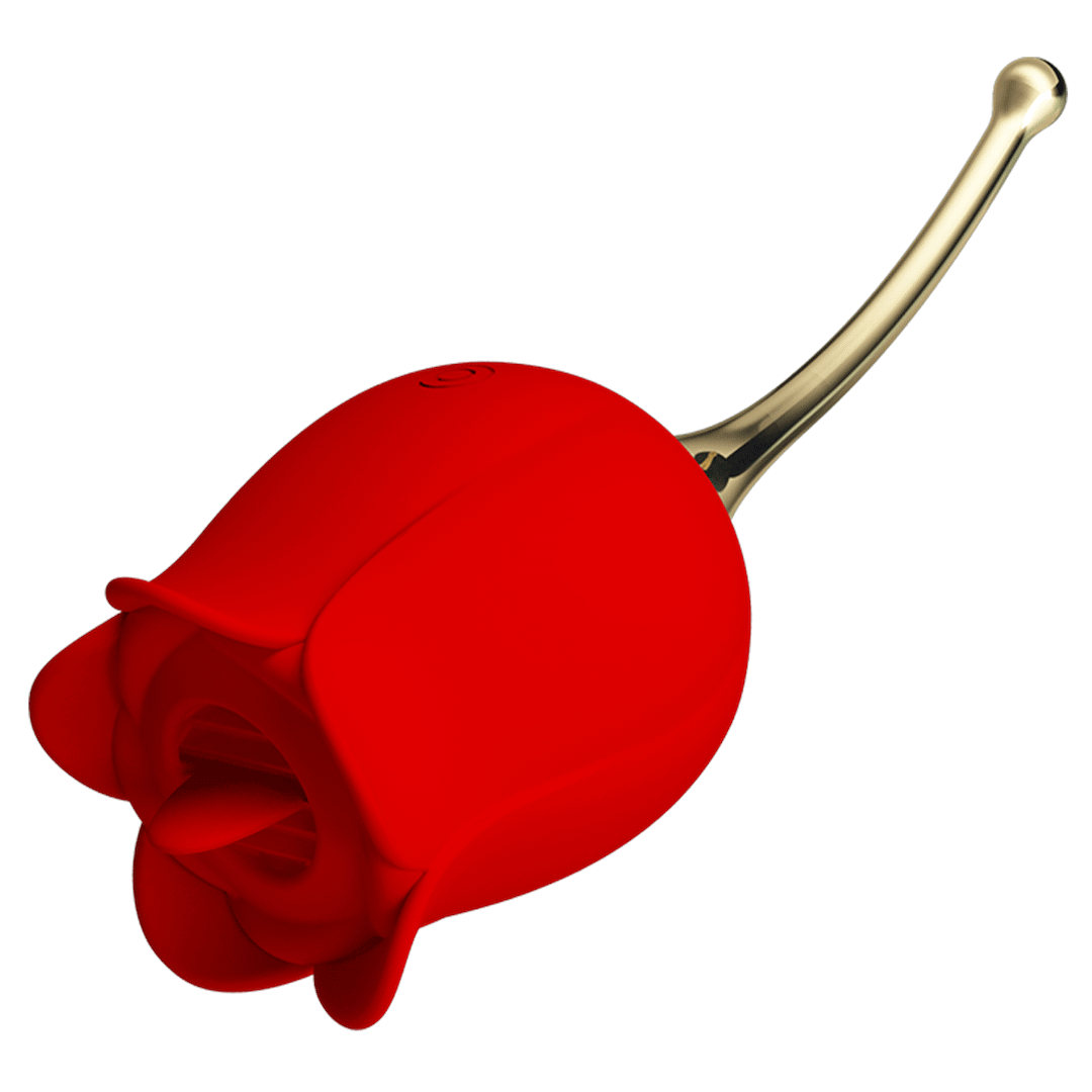 Rose Lover Licking Vibrator – Silky Silicone Flower