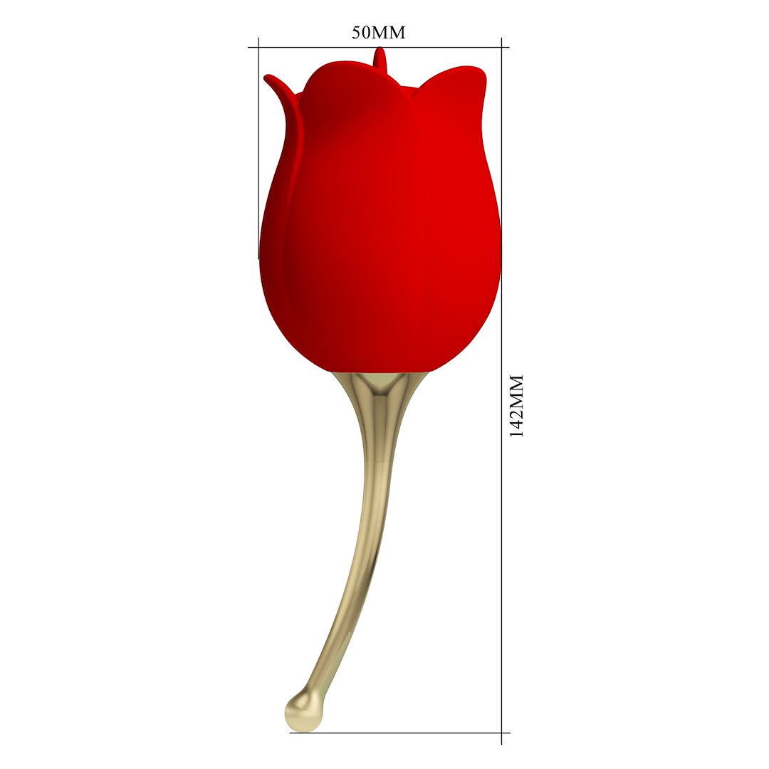 Rose Lover Licking Vibrator – Silky Silicone Flower - Image 2