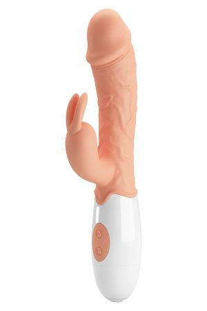 Realistic Rabbit G-Spot Vibrator with Dual Motors – Flesh