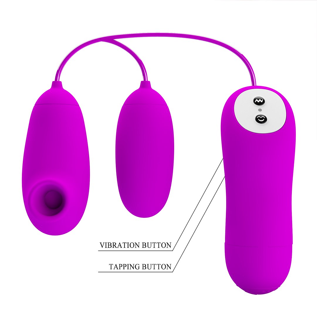Pretty Love Violet – Dual Function Vibration & Tapping Stimulator - Image 4