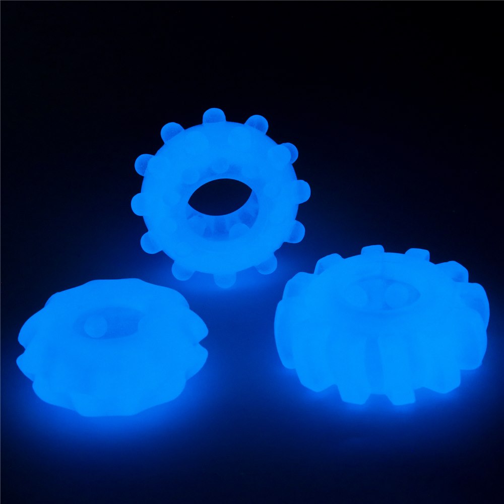 Lumino Play Blue – Φωσφορίζον Δαχτυλίδι Πέους - Image 4