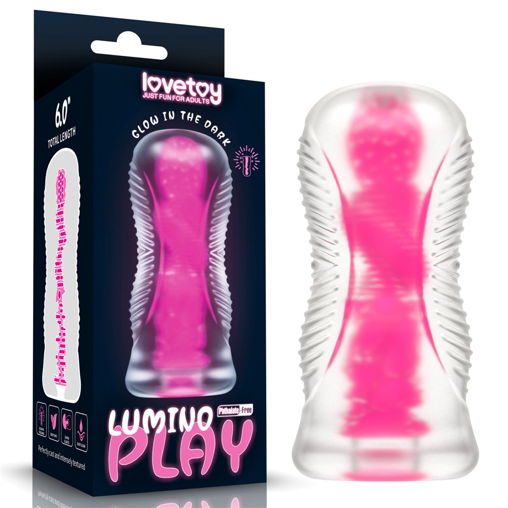 Lumino Play Masturbator – Pink Glow-in-the-Dark Stroker
