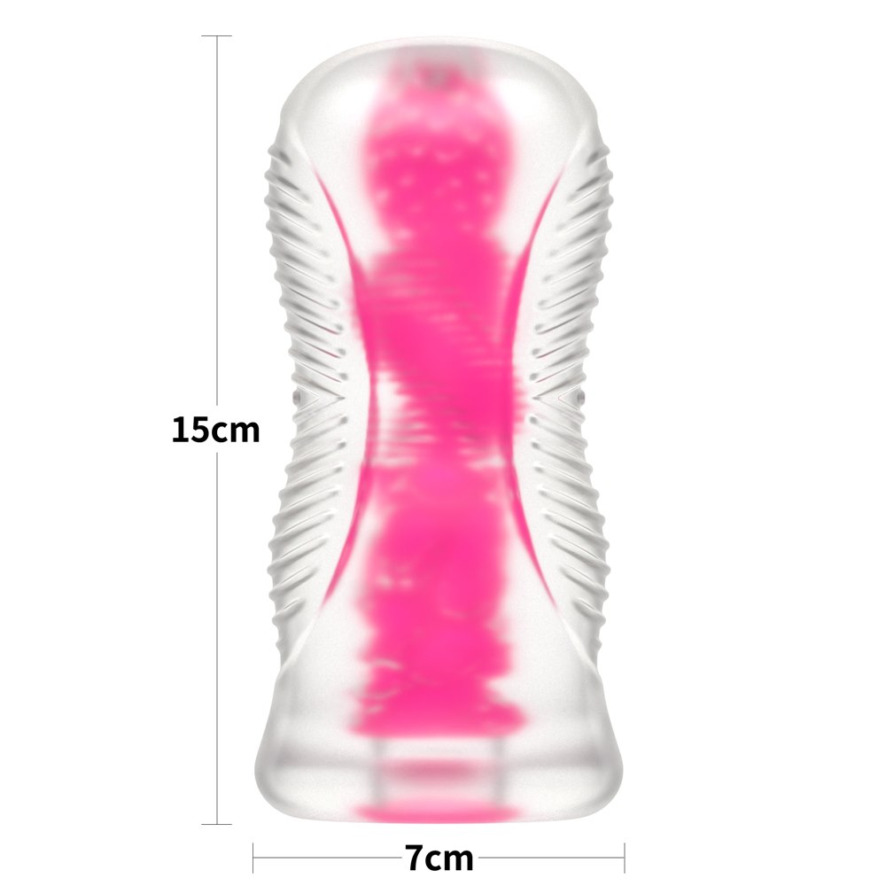 Lumino Play Masturbator – Pink Glow-in-the-Dark Stroker - Image 4
