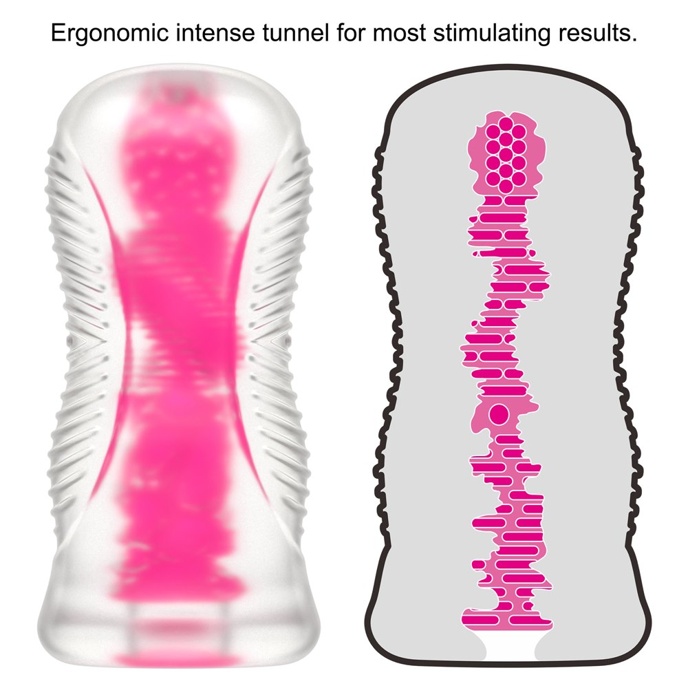 Lumino Play Masturbator – Pink Glow-in-the-Dark Stroker - Image 5