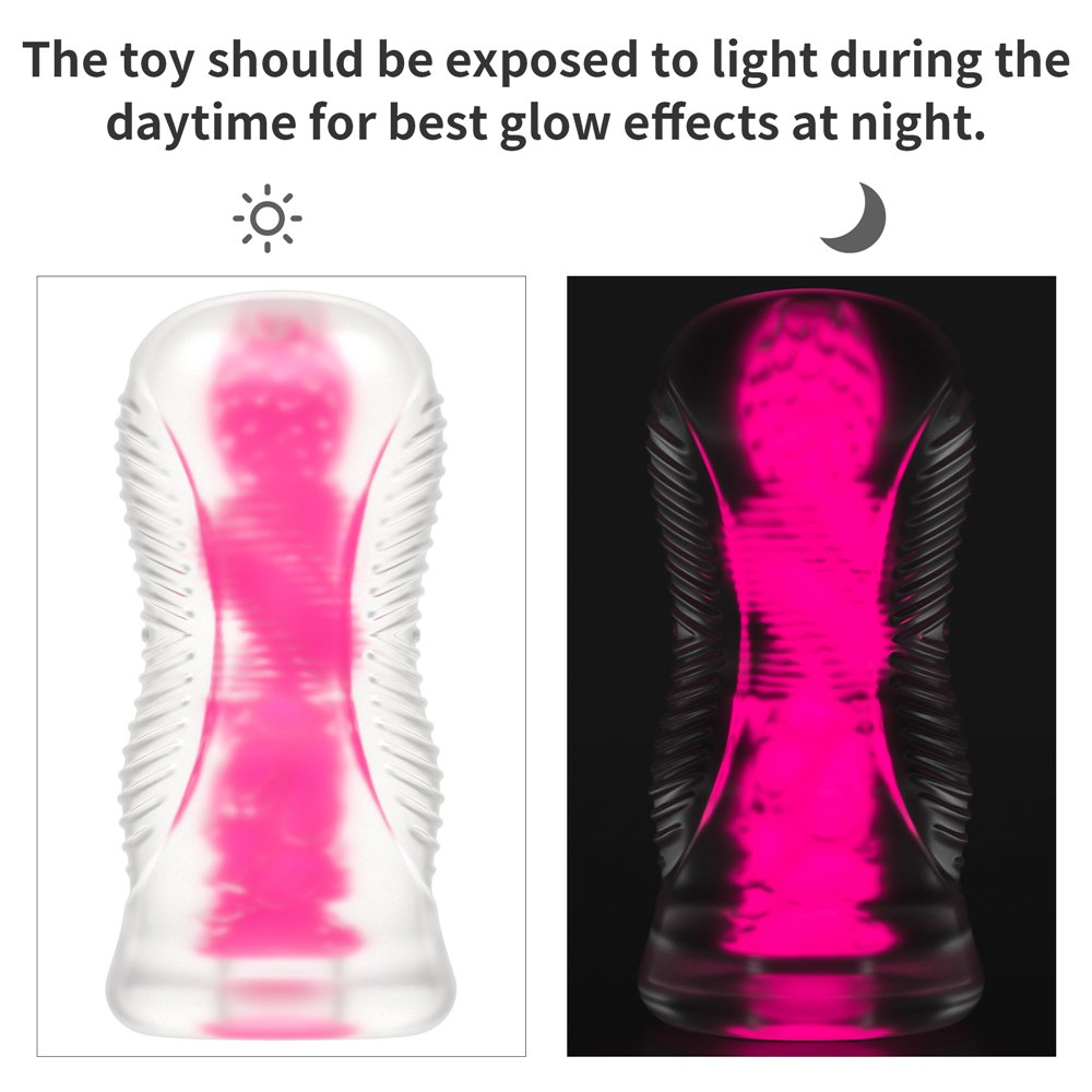 Lumino Play Masturbator – Pink Glow-in-the-Dark Stroker - Image 6