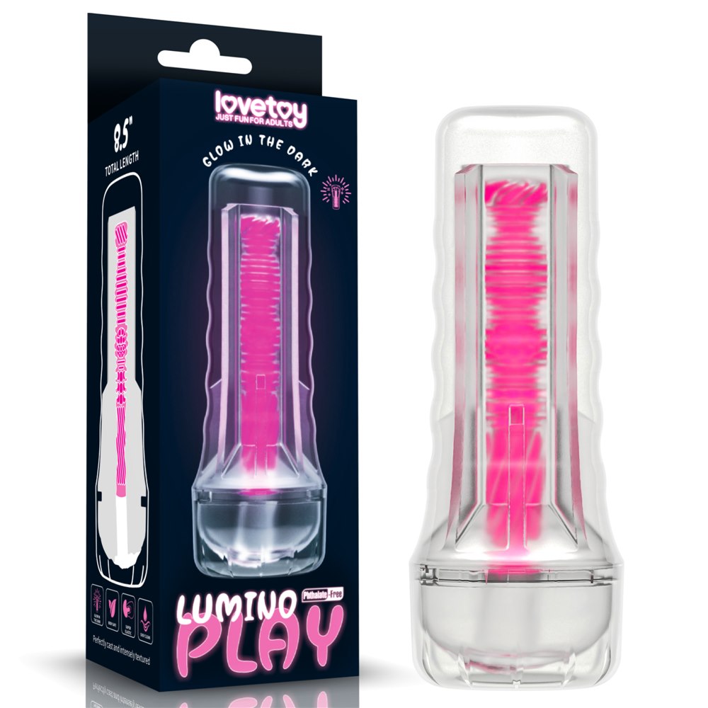 Lumino Play Pink Glow – Luminous Sleeve Masturbator