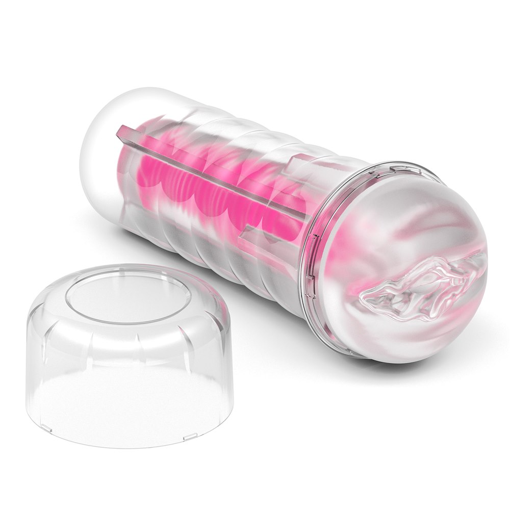 Lumino Play Pink Glow – Luminous Sleeve Masturbator - Image 3