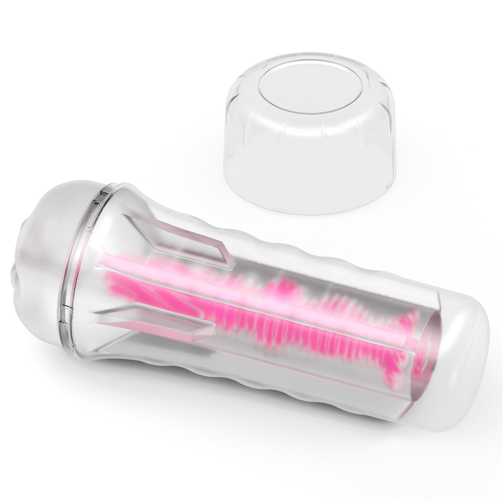 Lumino Play Pink Glow – Luminous Sleeve Masturbator - Image 4