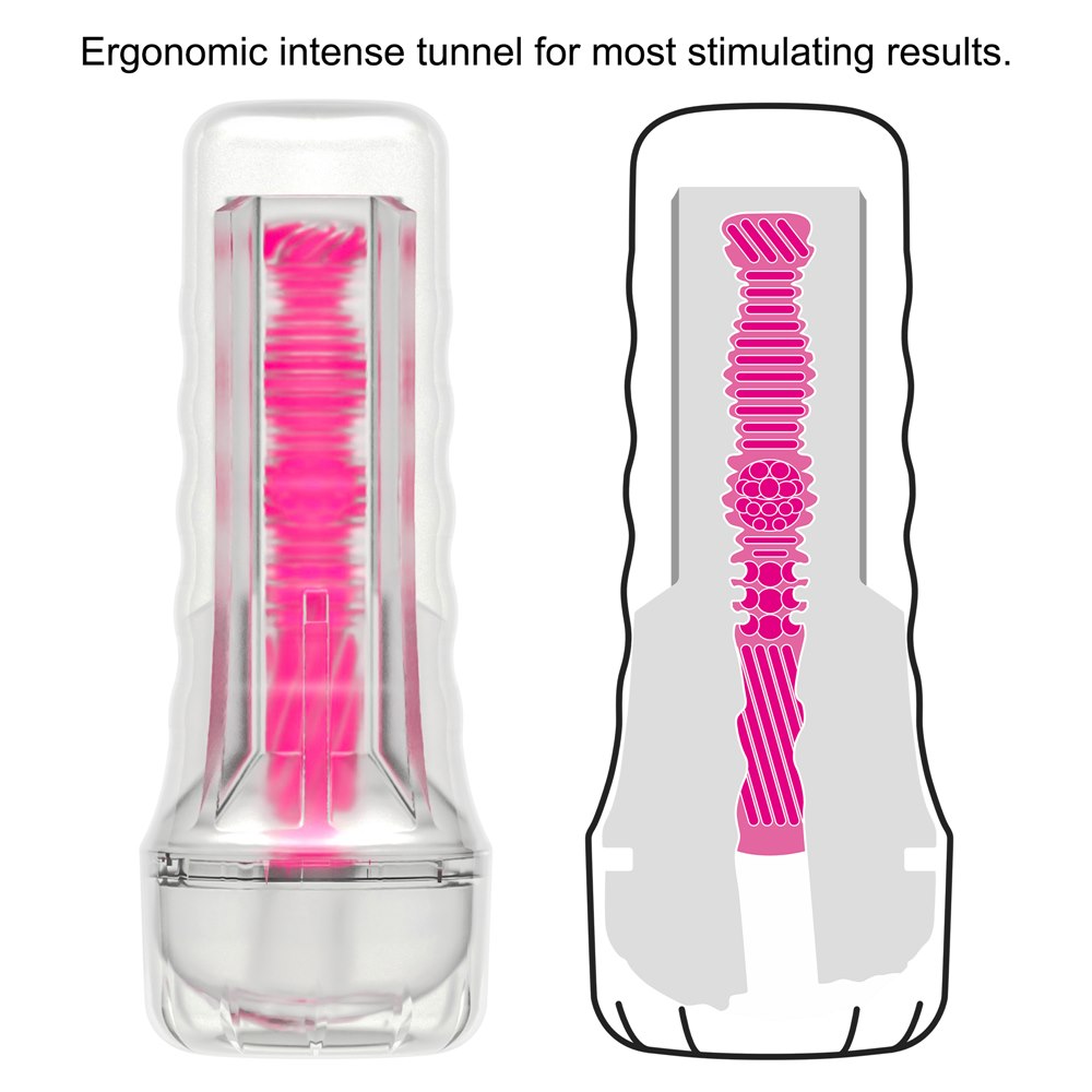 Lumino Play Pink Glow – Luminous Sleeve Masturbator - Image 7