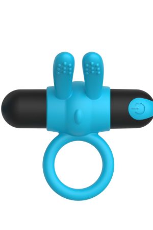 Blue Thread Ring Vibrating Cock Ring – USB Rechargeable
