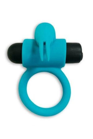 Silicone Thread Ring – Blue Vibrating Cock Ring