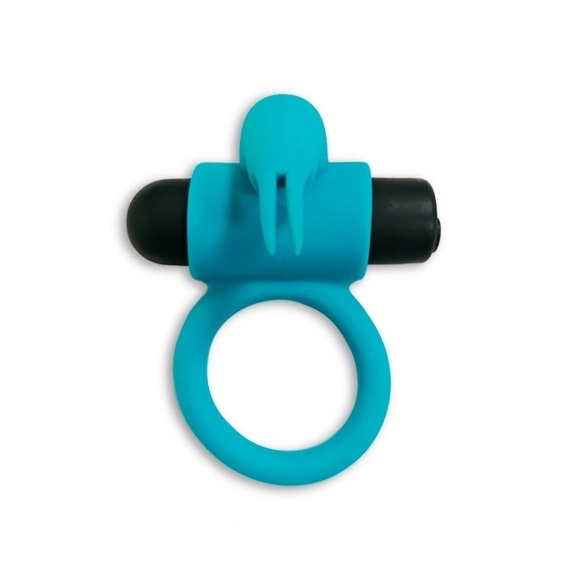 Silicone Thread Ring – Blue Vibrating Cock Ring