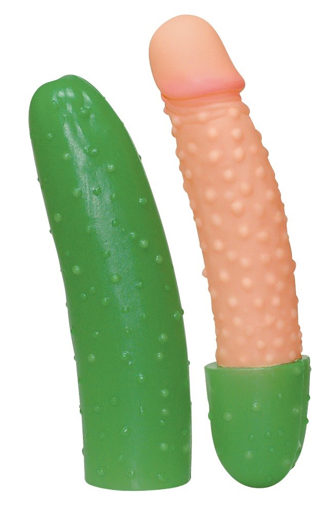 Hot Vegetable Cucumber – Realistic Cucumber Sleeve with Vibrator - Image 2