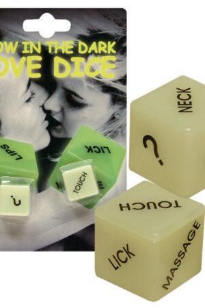 Ecstasy Dice – Glow in the Dark Sex Dice (2 Pieces)