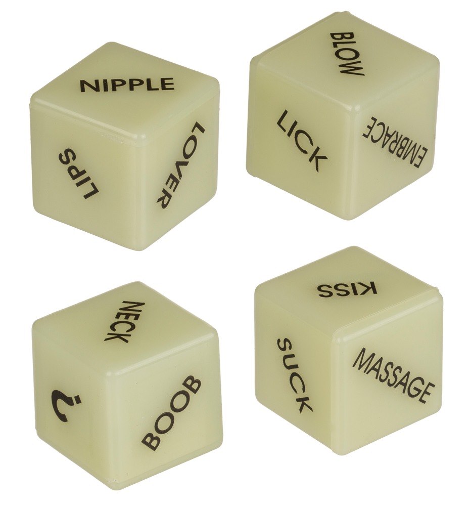Ecstasy Dice – Glow in the Dark Sex Dice (2 Pieces) - Image 2