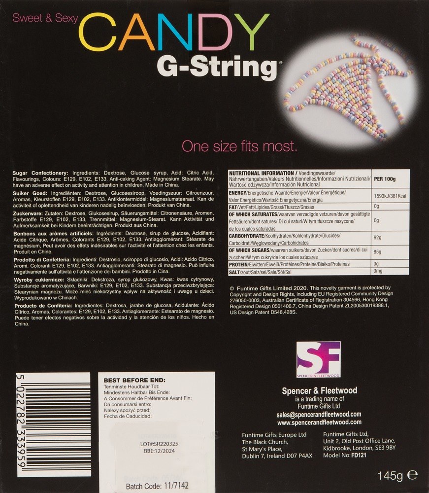 Award Winning Candy G-String – Fruit Flavored Edible Lingerie - Image 4