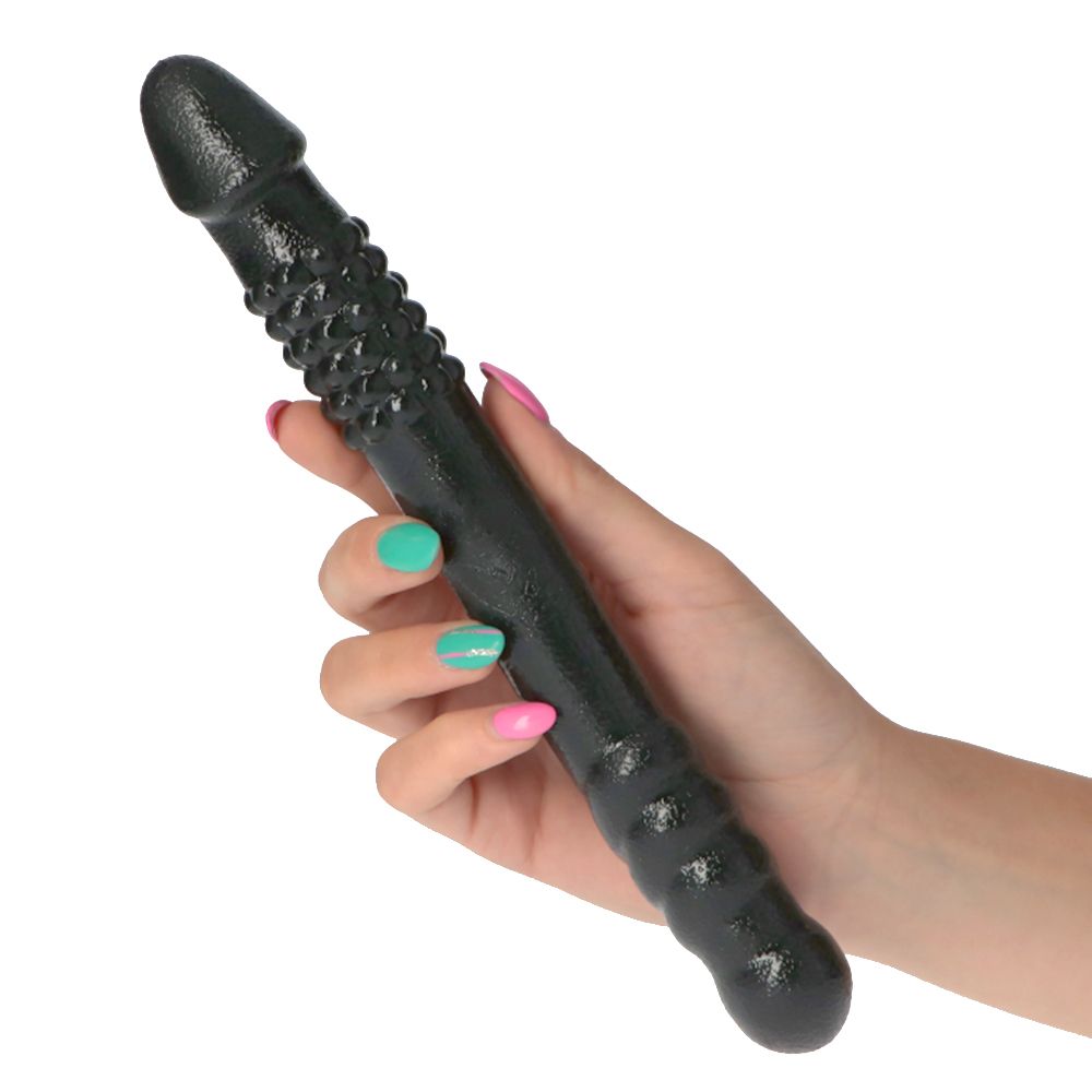 Perfect Double Dong – Black TPE Double Dildo