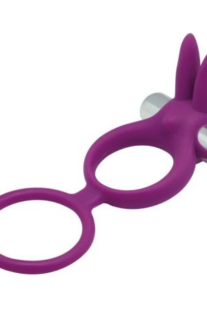 Rabbit Dual Ring – Stretchy Silicone Dual Ring with Vibe
