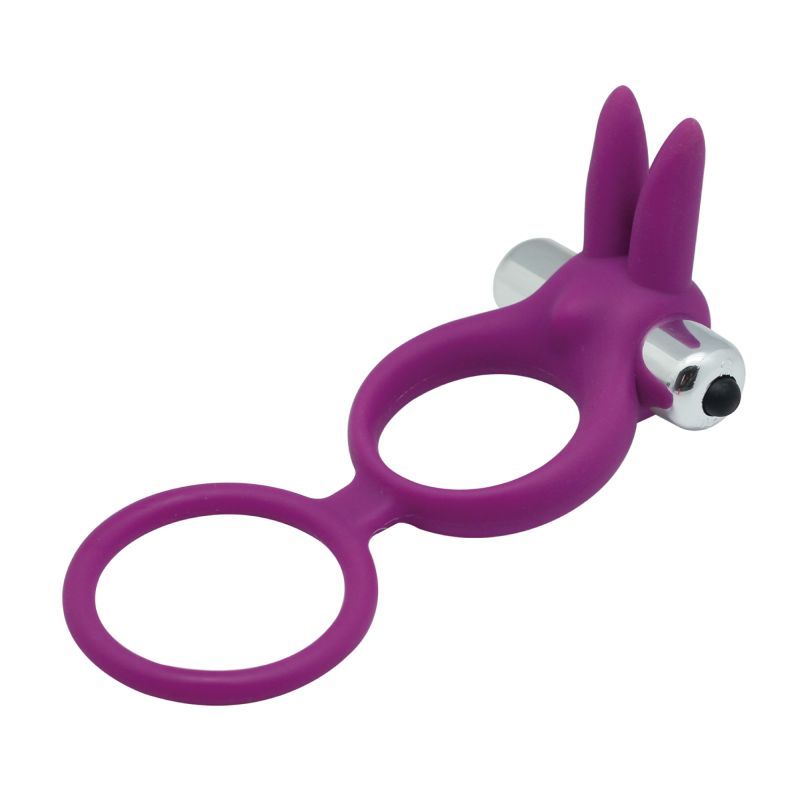 Rabbit Dual Ring – Ελαστικό Διπλό Ring Σιλικόνης με Δόνηση