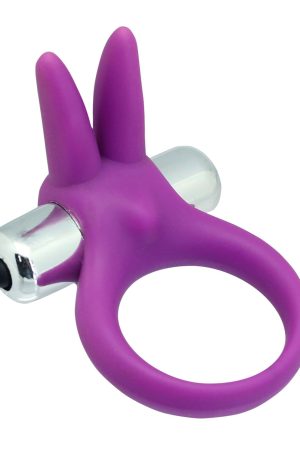 Silicone Rabbit Cock Ring – Vibrating Stretchy Ring for Couples