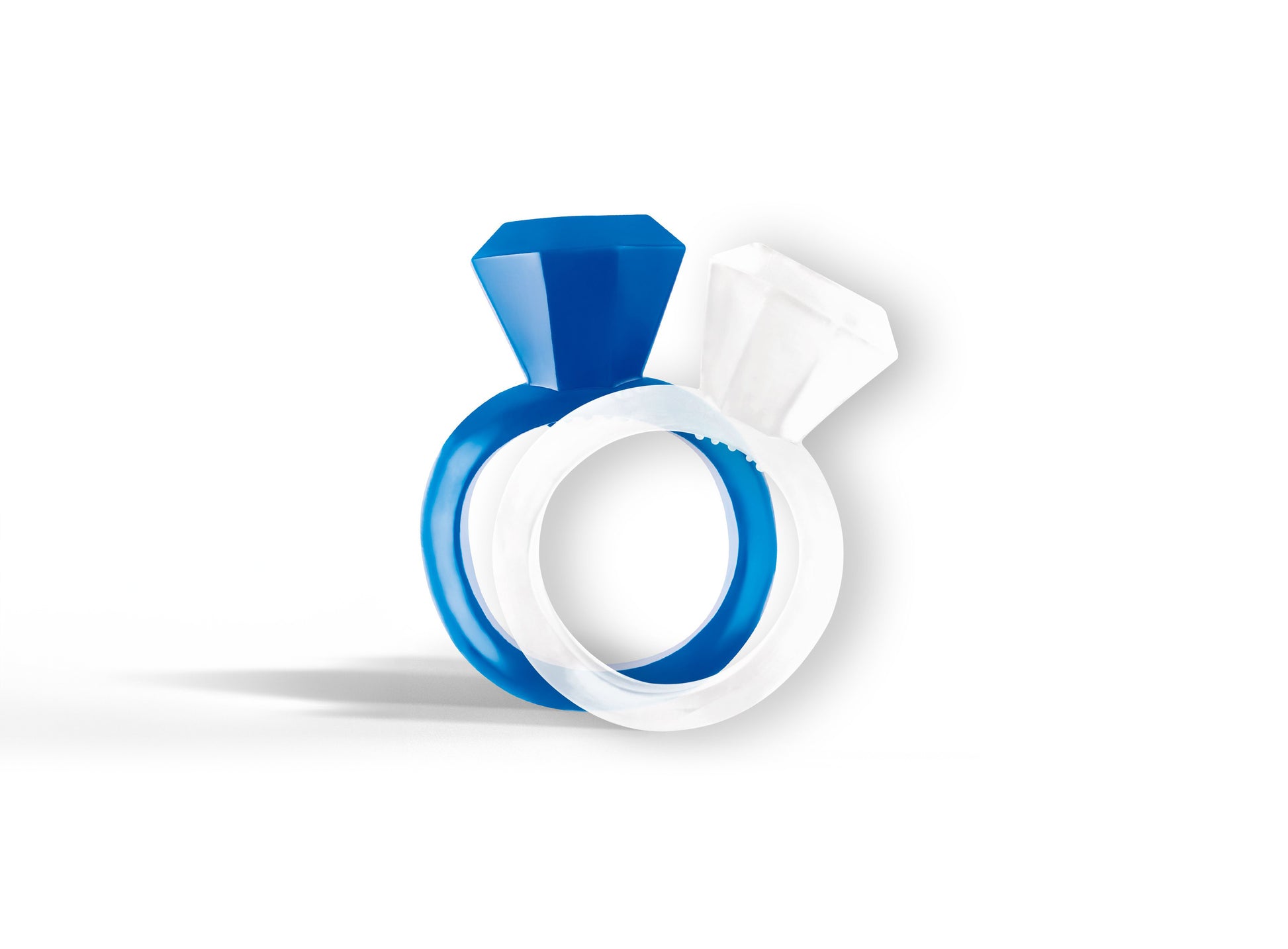 Diamond Cock Rings – Σετ 2 Τεμαχίων Ελαστικών Δαχτυλιδιών Πέους - Image 2