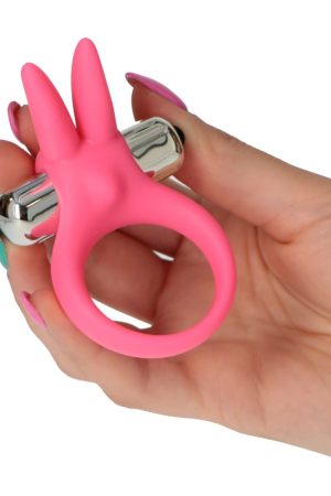 Rabbit Vibrating Cock Ring – Elastic Rabbit Cock Ring with Vibrator