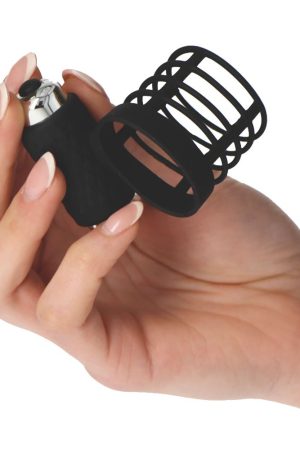 Ergonomic Cage Vibrating Cock Ring 8cm