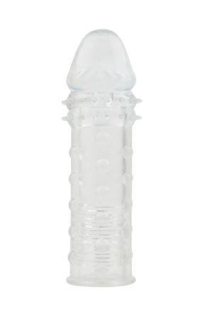 Extra Texture Clear – Textured Penis Extension Sleeve 16.2cm