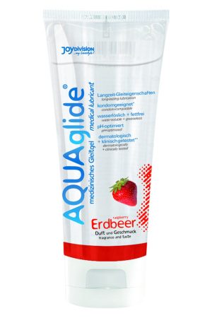 Aquaglide Strawberry – Water-Based Strawberry Lubricant 100ml