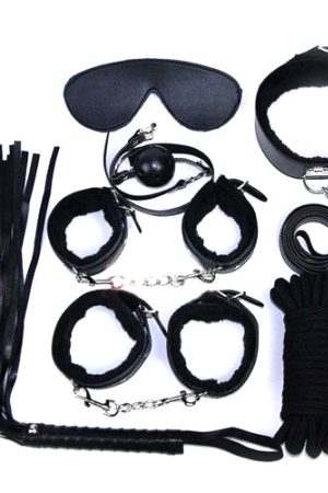 Bondage Kit Black – 7-Piece BDSM Starter Set