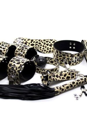 Fetish Art Kit – 8-Piece Leopard Bondage Set