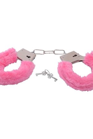 Fur Handcuffs Pink – Metal Handcuffs with Pink Fur