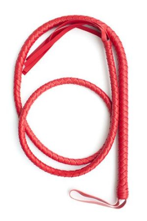 Indy Whip Red – Classic 210cm Faux Leather BDSM Whip