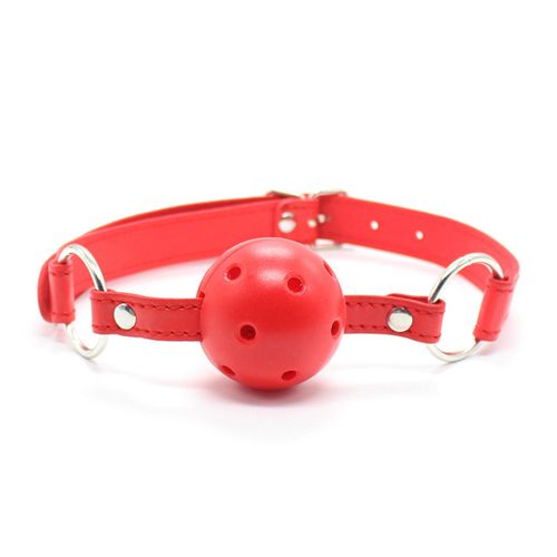 Toyz4Lovers Fetish Art – Κόκκινο Φίμωτρο Ball Gag με Τρύπες Αναπνοής 4.5cm