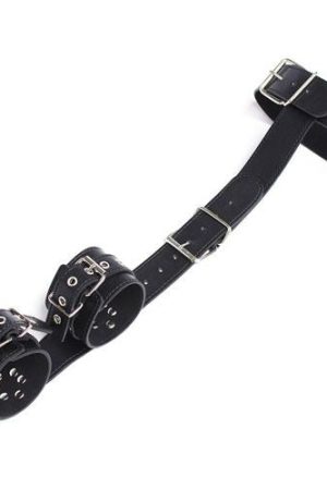 Toyz4Lovers Easy Back – Black Collar and Back Cuff Restraint Set