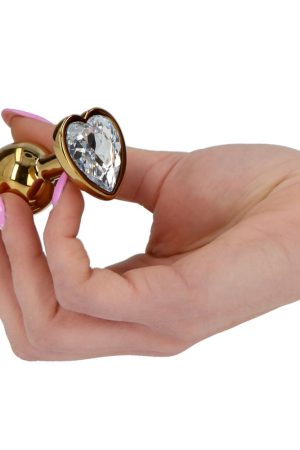 Gold Anal Plug Heart – Πρωκτικό Plug με Καρδιά