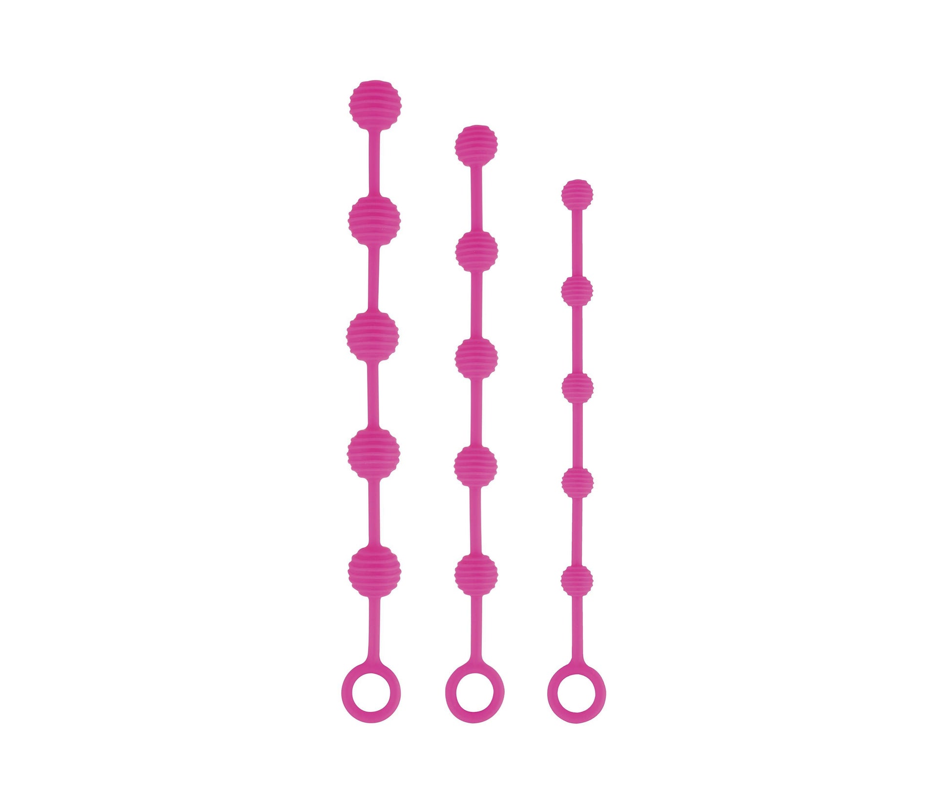 Bead Delight Fuchsia – Σετ 3 Τεμαχίων με Πρωκτικές Μπίλιες Σιλικόνης