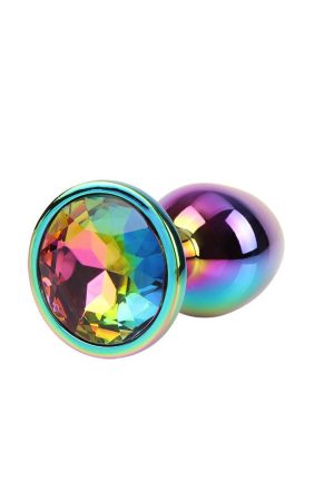 Rainbow Gem S Metal Anal Plug – 7.1cm