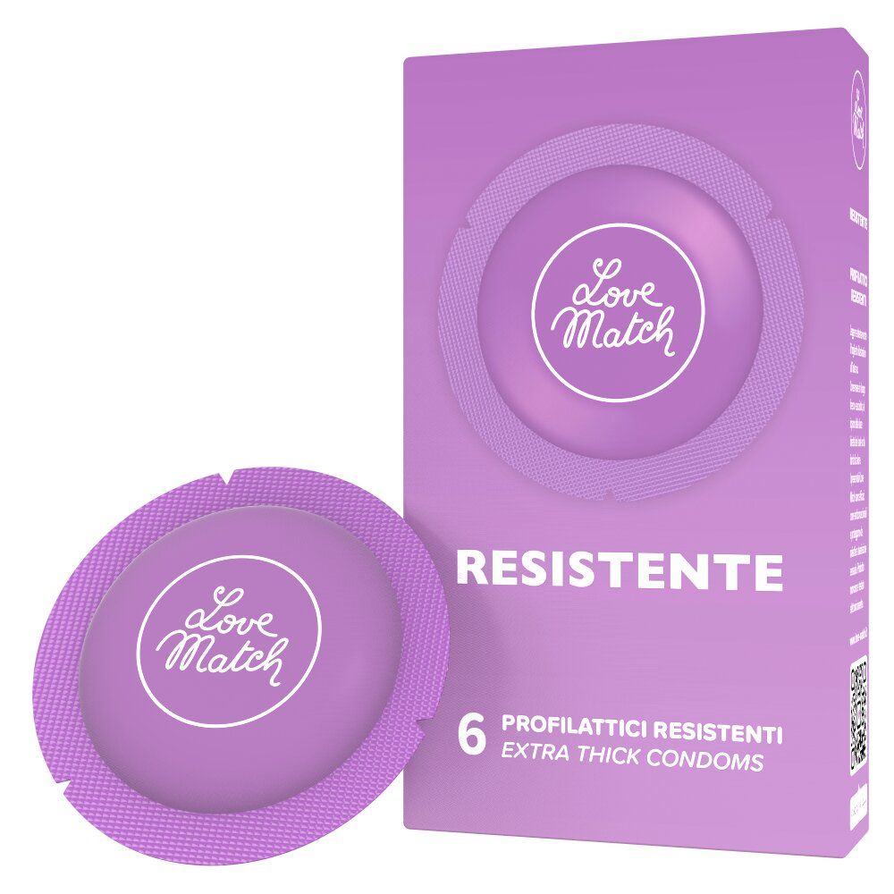 Love Match Resistente – Ανθεκτικά Προφυλακτικά (6 Τεμάχια)