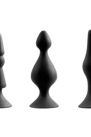 Back Up 8 Kit – 3-Piece Medical Silicone Anal Plug Set