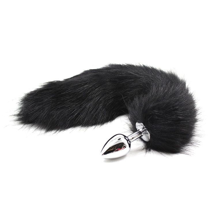 Toyz4Lovers Fetish Art – Μεταλλικό Πρωκτικό Plug με Μακριά Ουρά 7cm